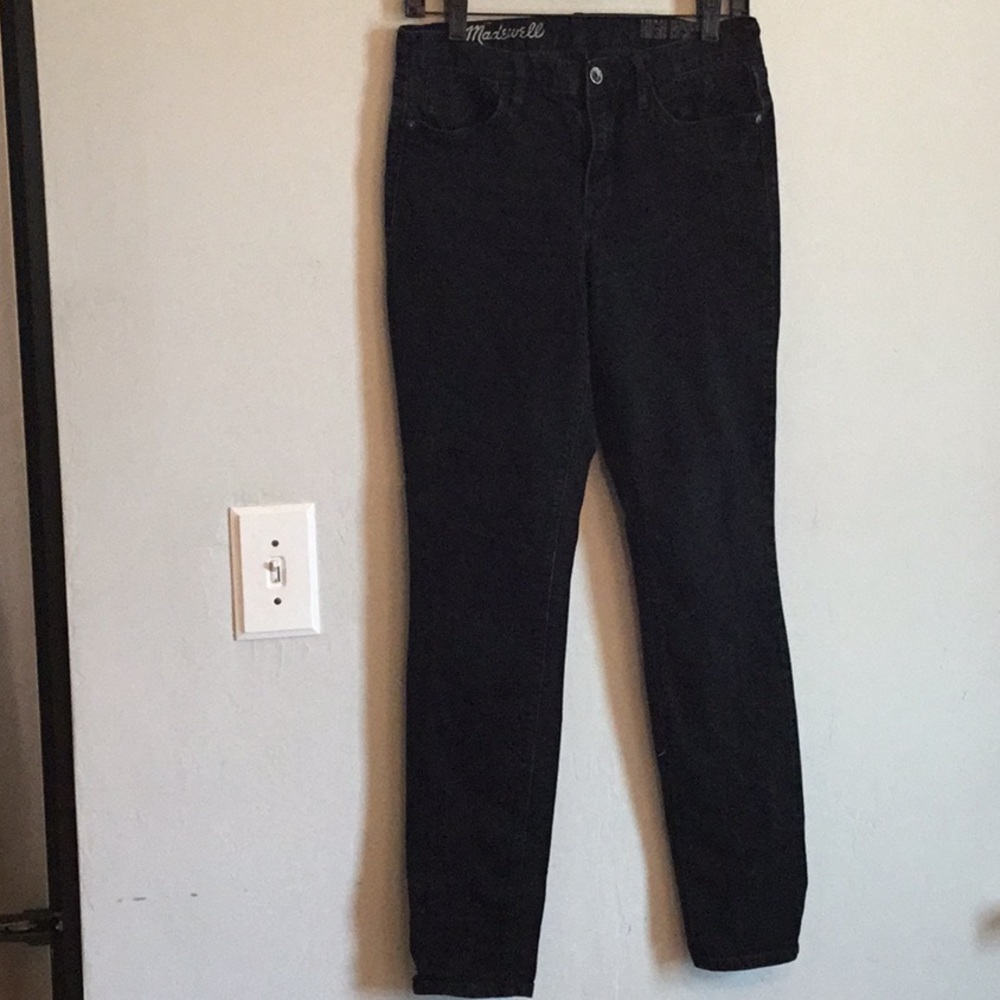 Madewell size 29 x 32 high riser black jeans